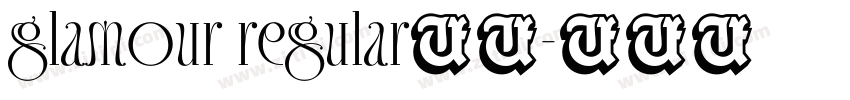 glamour regular字体字体转换